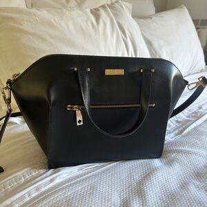 Kate spade black leather satchel